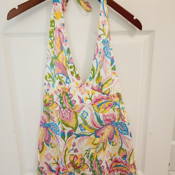 Paisley Multi-color Halter Top Size XS Laundry by Shelli Segal - Picture 8 of 16